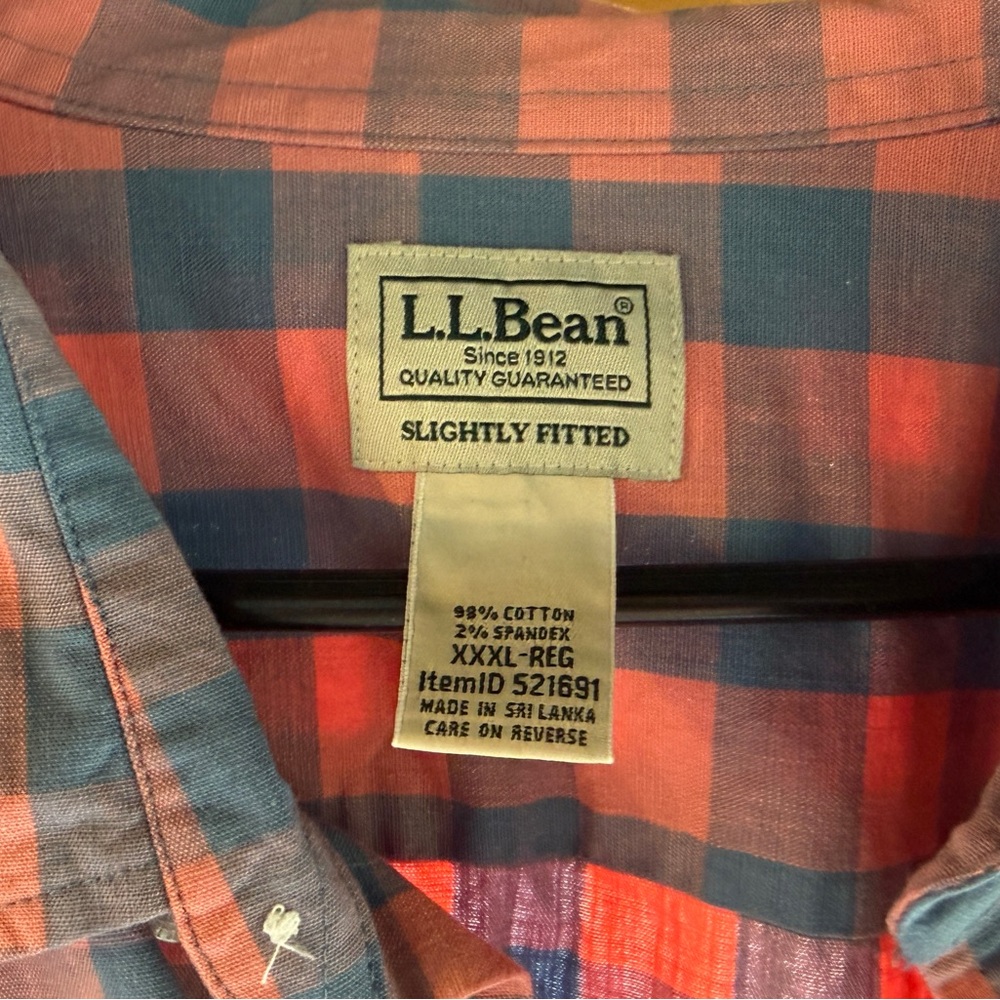 L.L. Bean Men's Plaid Shirt XXXL - Picture 2 of 3